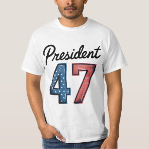 Camiseta Presidente 47 47º presidente dos estados unidos