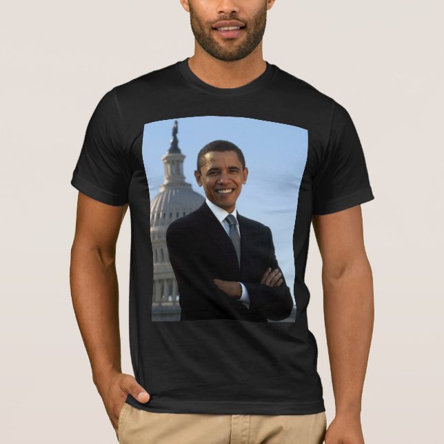 Camiseta Presidente americano Barack Obama como Senador dos (Frente)