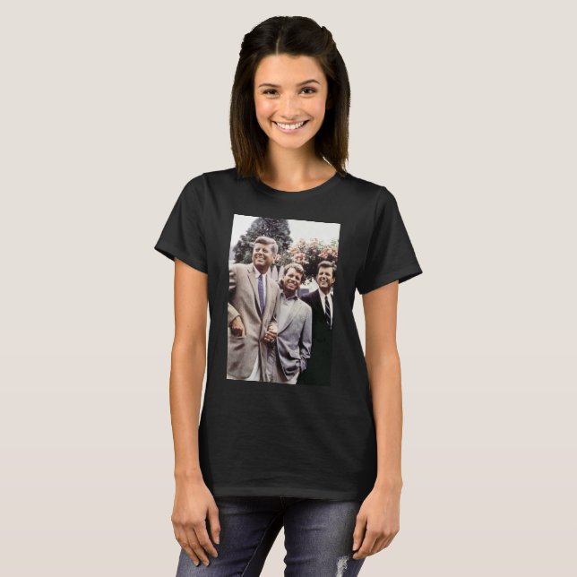 Camiseta Presidente americano John Kennedy & Robert & Ted (Frente Completa)
