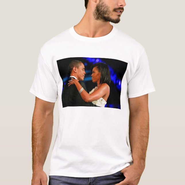 Camiseta Presidente Barack e primeira senhora Michelle (Frente)