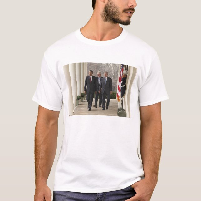 Camiseta Presidente Barack Obama e presidentes anteriores (Frente)