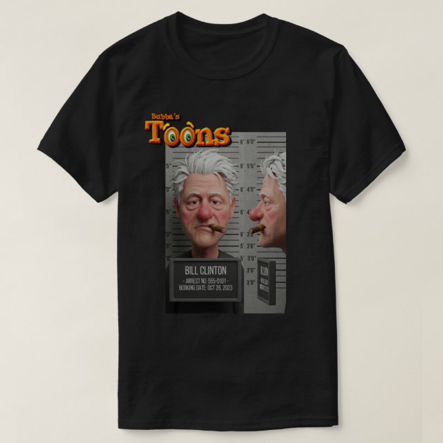 CAMISETA PRESIDENTE BILL CLINTON (Frente do Design)