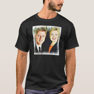 Camiseta Presidente Bill Clinton e Presidente Hillary Clint