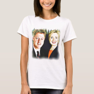 Camiseta Presidente Bill Clinton & Presidente Hillary Clint