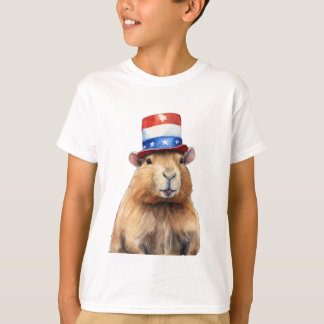 Camiseta Presidente Capybara - Amantes de os animais divert