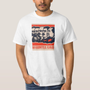 Camiseta Presidente Comunista de Propaganda Mao Stalin