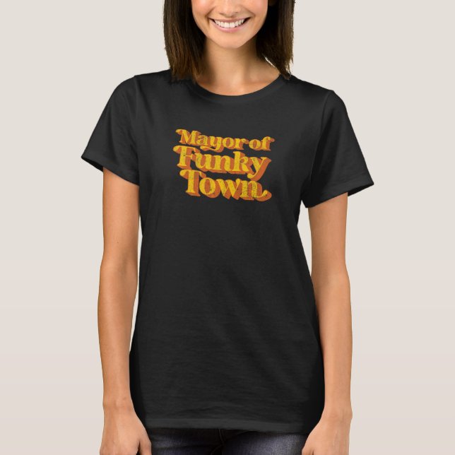 Camiseta Presidente da Câmara Municipal de Funky Town Vinta (Frente)