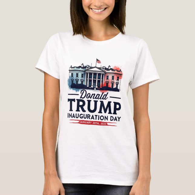 Camiseta Presidente da Casa Branca Donald Trump Inauguração (Frente)