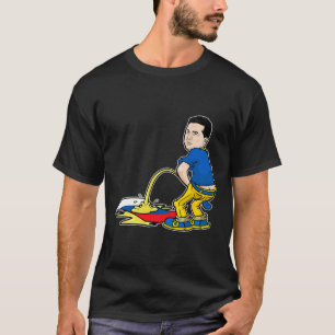 Camiseta Presidente da Ucrânia Zelensky Lenda Urinando Na R