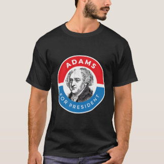 Camiseta Presidente de História Americana John Adams