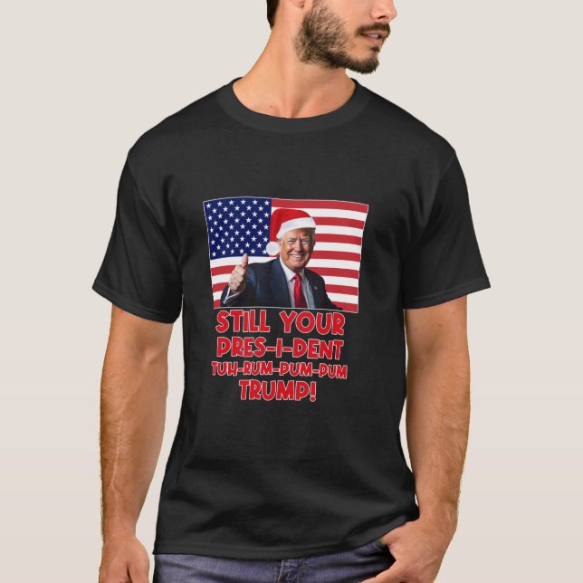 Camiseta Presidente de Natal Trump Pajamas Correspondendo X (Frente)