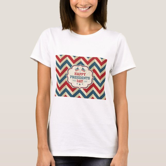 Camiseta presidente dia chevron (Frente)