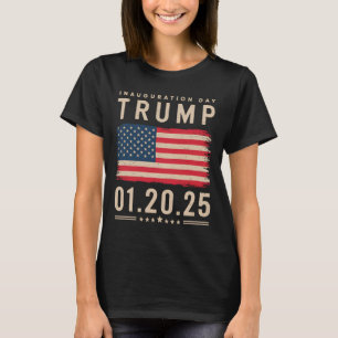 Camiseta Presidente Donald Trump Dia de Inauguração 2025 Me