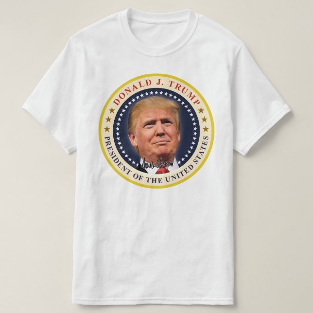 Camiseta Presidente Donald Trump Inauguração Souvenir (Frente do Design)