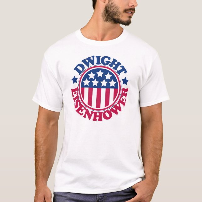 Camiseta Presidente Dwight Eisenhower dos E.U. (Frente)