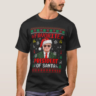 Camiseta Presidente Favorito De Papais noeis Xmas Trump Org