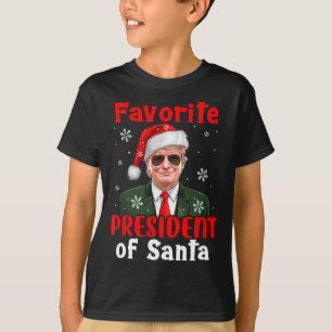 Camiseta Presidente Favorito De Papais noeis Xmas Trump Org