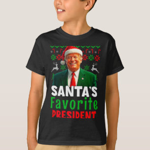 Camiseta Presidente Favorito do Papai Noel Papai Noel Trump