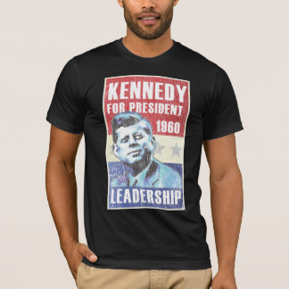 Camiseta Presidente histórico Campanha Poster de John F.