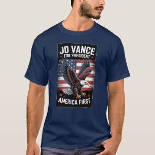 Camiseta Presidente JD Vance 2028 Conservador América Prime