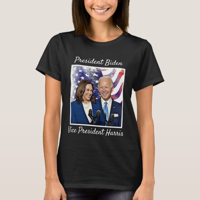 Camiseta Presidente Joe Biden e VP Kamala Harris 2020 (Frente)