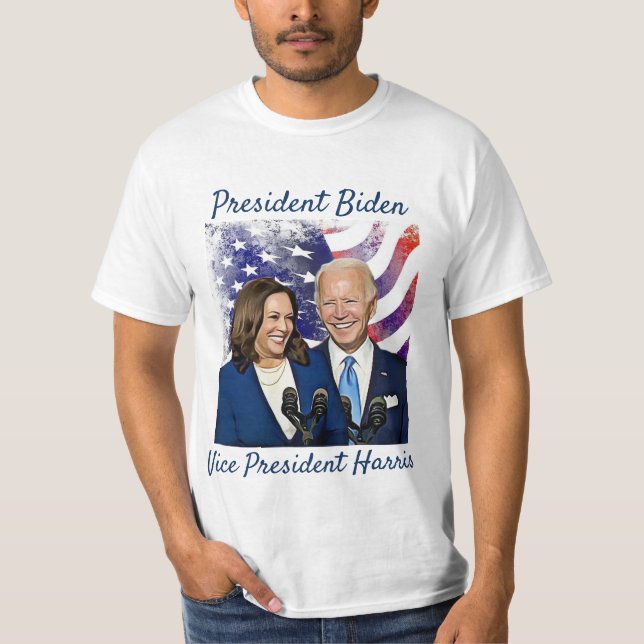 Camiseta Presidente Joe Biden e VP Kamala Harris 2020 (Frente)