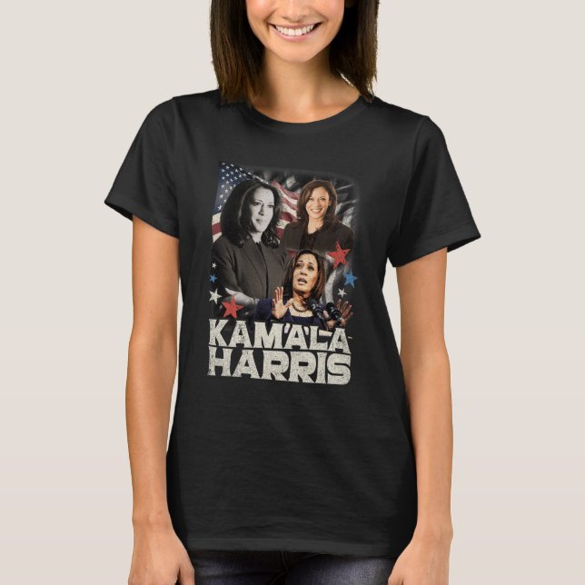 Camiseta Presidente Kamala Harris Não vamos voltar a 2024 (Frente)