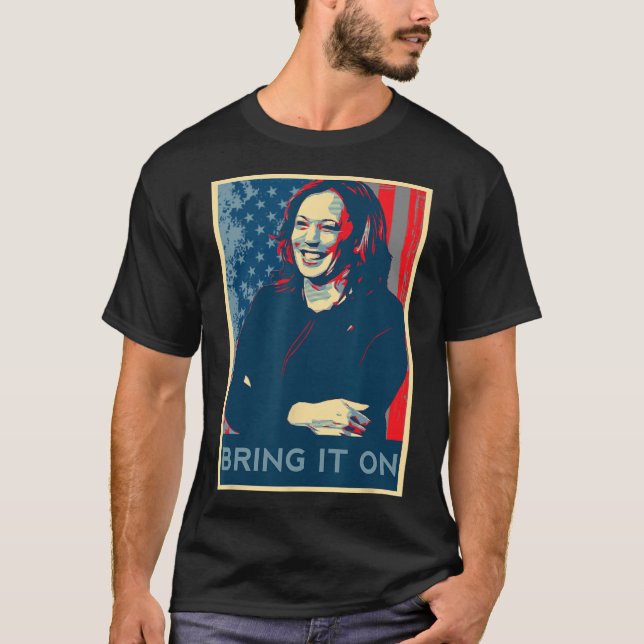 Camiseta Presidente Kamala Harris Primeiro Presidente da Mu (Frente)
