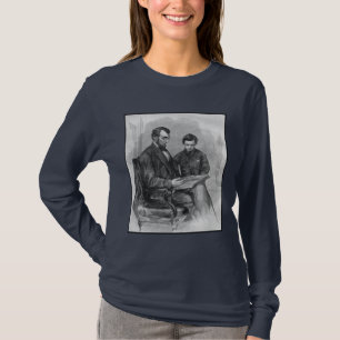 Camiseta Presidente Lincoln e seu filho