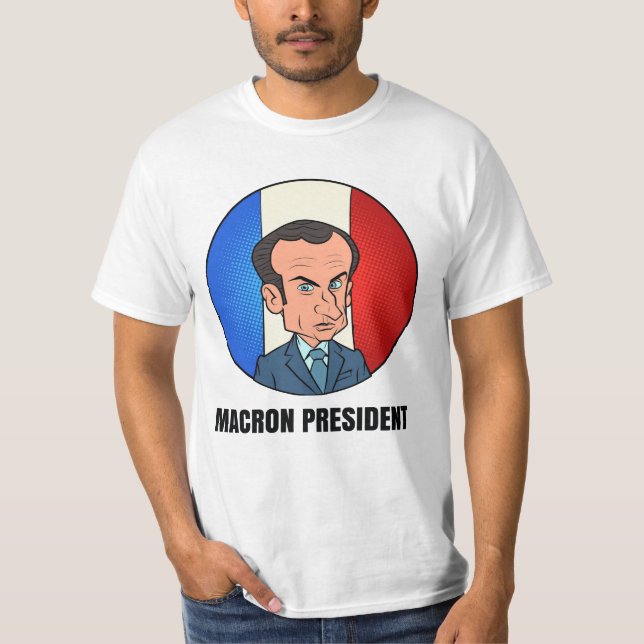 Camiseta presidente macron (Frente)