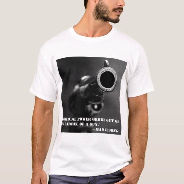 Camiseta Presidente Mao em Poder Político (Frente)