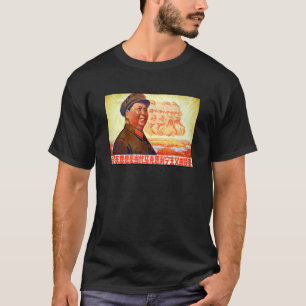 Camiseta Presidente Mao Zedong E Outros Líderes Comunistas