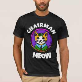 Camiseta PRESIDENTE MEOW Engraçado t-shirt de gatos