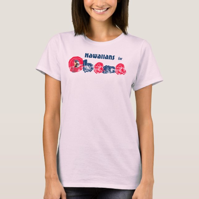Camiseta Presidente Obama 2012 no Havaí (Frente)