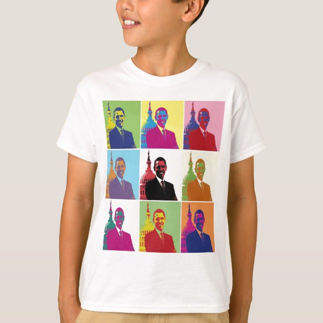 Camiseta Presidente Obama Pop Art (Frente)