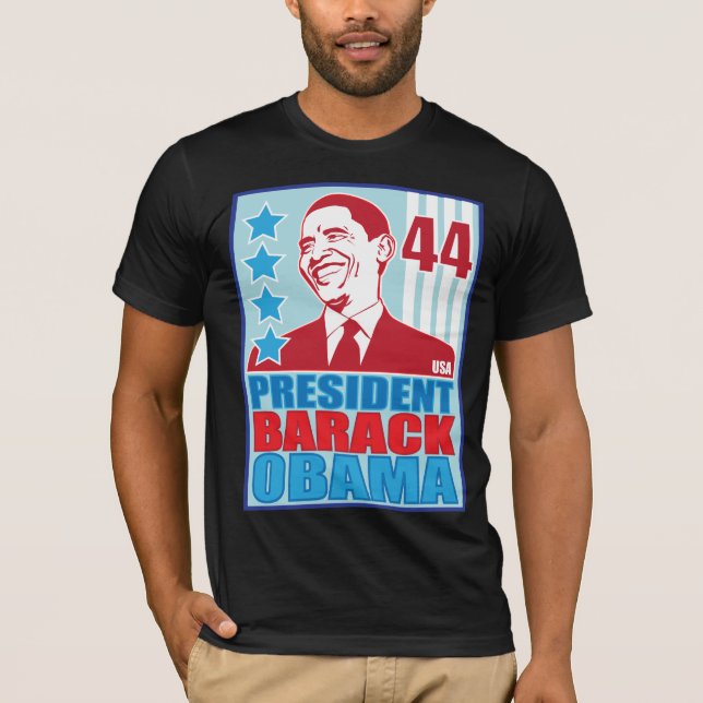 Camiseta Presidente Obama Vintage T-shirt (Frente)