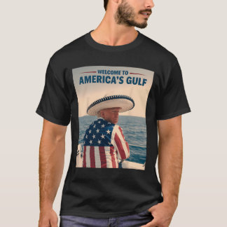 Camiseta Presidente Trump América do Golfo do México Sombre