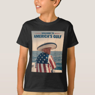 Camiseta Presidente Trump Americas Golfo México Sombrero Am