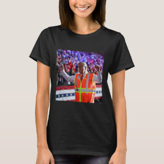Camiseta Presidente Trump Caminhão de Lixo Trabalhador Cole