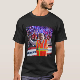 Camiseta Presidente Trump Caminhão de Lixo Trabalhador Cole