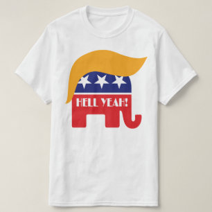 Camiseta Presidente Trump - Logotipo do Elefante do Partido