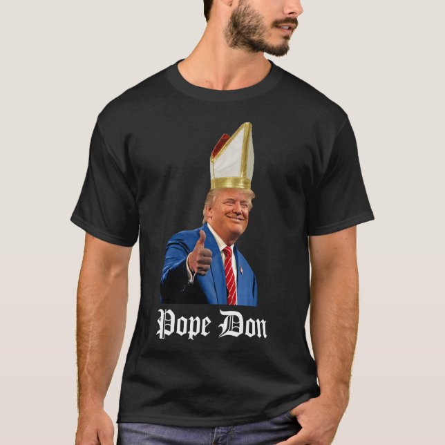 Camiseta Presidente Trump Pope Don 1rua (Frente)