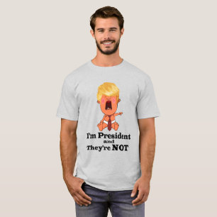 Camiseta Presidente Trunfo, Donald Trump, bebê do grito,