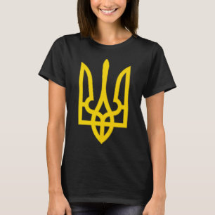 Camiseta Presidente Volodymyr Zelensky - Ucrânia Tryzub Tri
