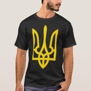 Camiseta Presidente Volodymyr Zelensky - Ucrânia Tryzub Tri