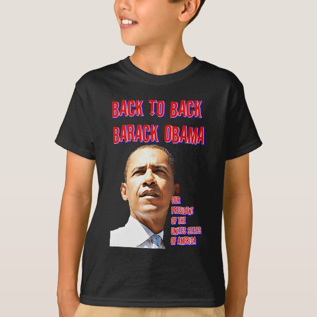 Camiseta PresidenteObama,Voltar para trás_ (Frente)