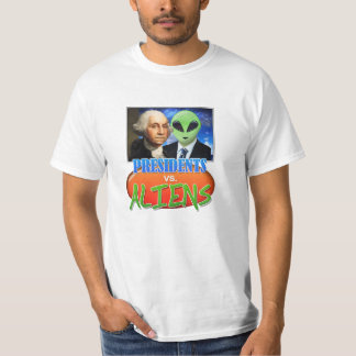Camiseta Presidentes contra o t-shirt dos aliens