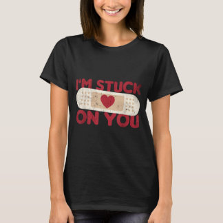 Camiseta Preso Em - Adesivo de Bandagem Engraçado com Dito