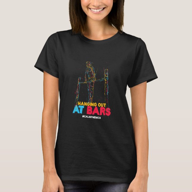 Camiseta Preso Em Bares, Atento Da Ginástica Calística Bo (Frente)