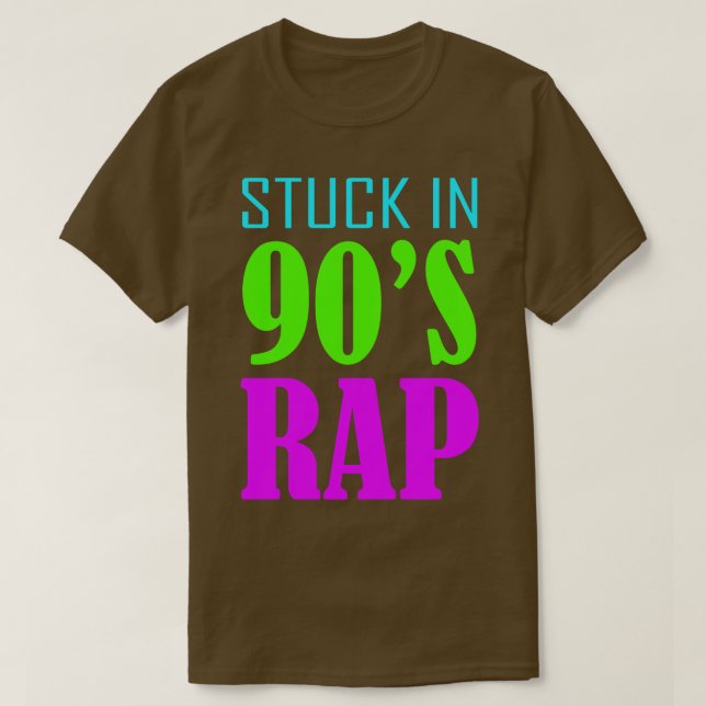 Camiseta Preso em Rap dos anos 90 (Frente do Design)